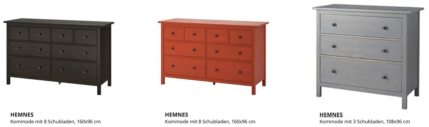 IKEA Hemnes Ausführungen